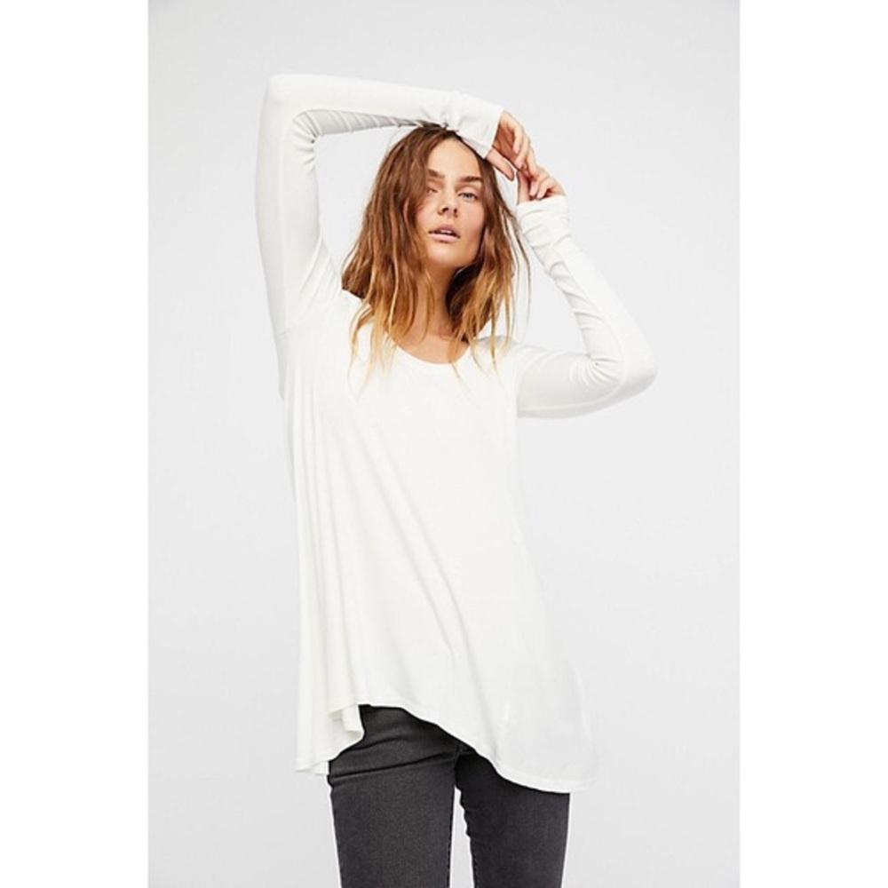 NWT Free People January Tee Ivory